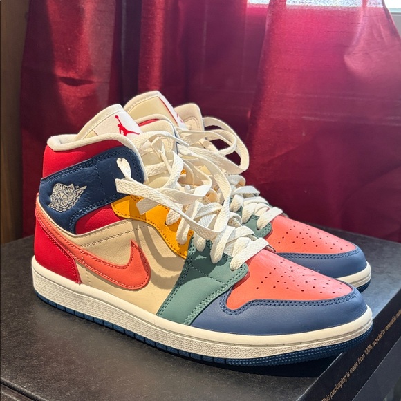 Nike Shoes - Nike Multicolor High-Top Sneakers